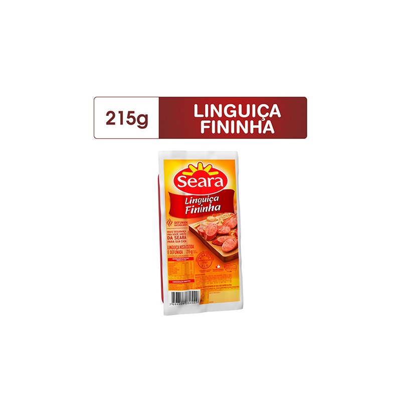 Linguiça de Calabresa Defumada Seara Fininha 215g