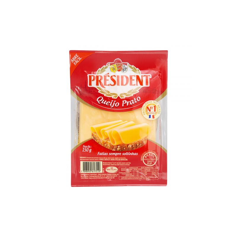 Queijo Mussarela Fatiado President 150g