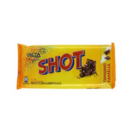 Barra de Chocolate ao Leite Shot Tamanho Família 165g