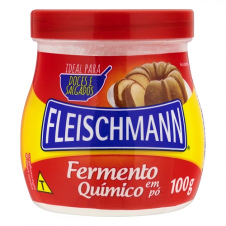 Fermento Qúimico em Pó Instantâneo Fleischmann 100g