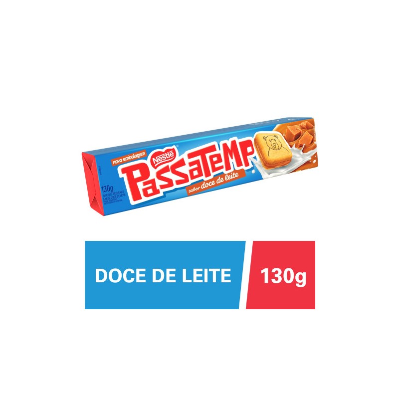 Biscoito Recheado de Doce de Leite Passatempo 130g