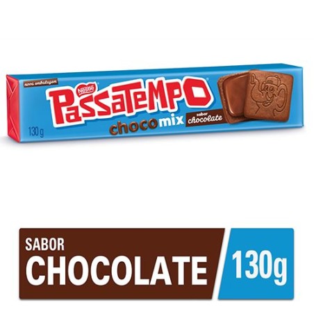 Biscoito Recheado de Chocolate Passatempo Choco Mix 130g