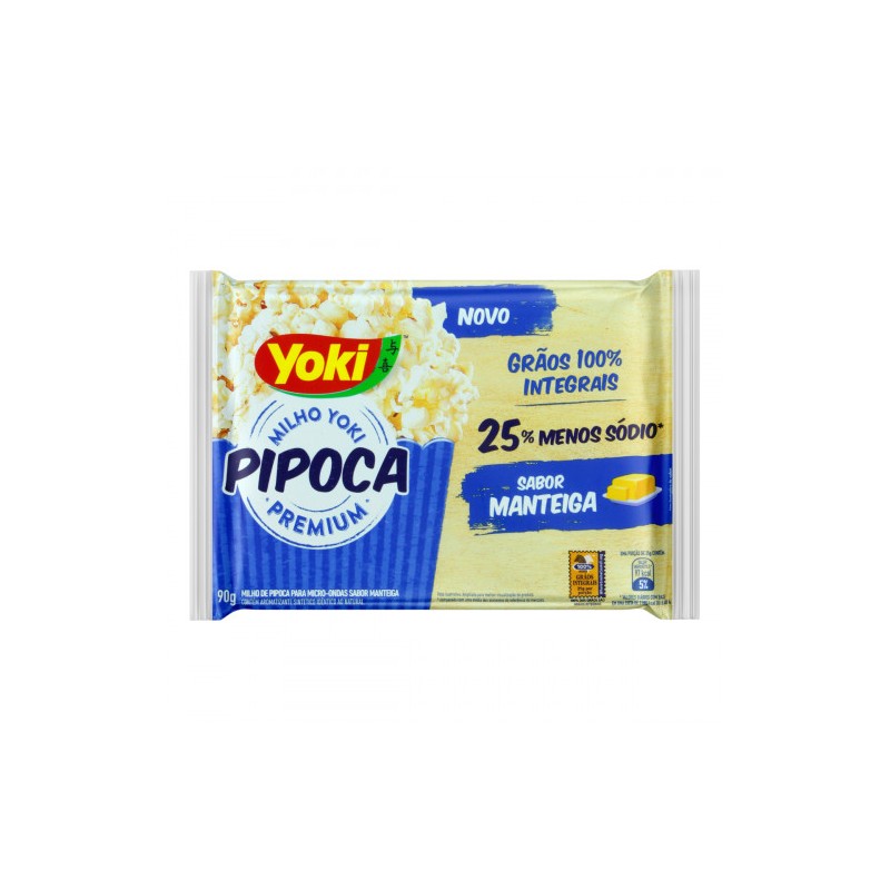 Pipoca Sabor Manteiga Yoki Premium 90g