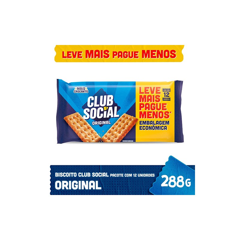 Biscoito Original Club Social 288g