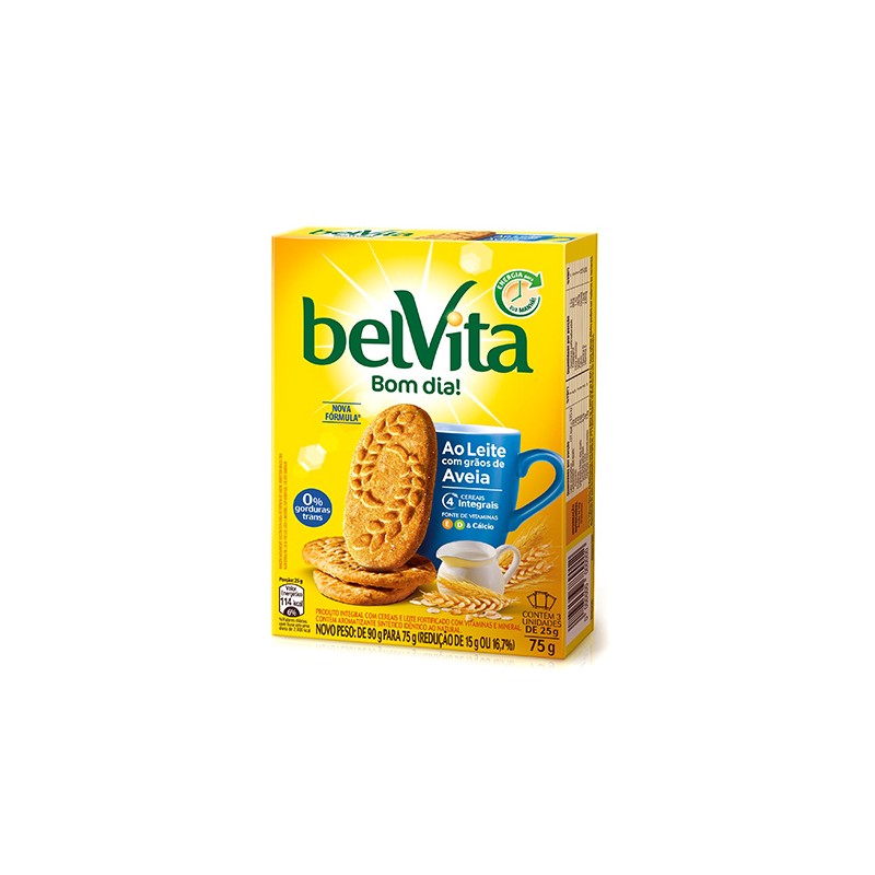 Biscoito ao Leite com Aveia Belvita 75g