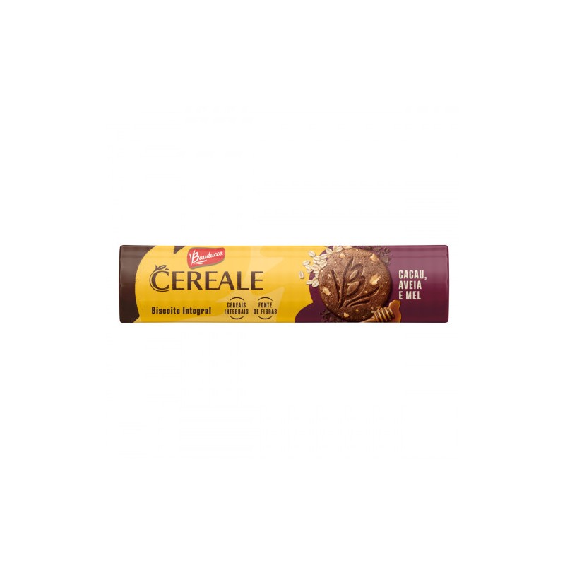 Biscoito Amanteigado Cacau, Aveia e Mel Bauducco Cereale 170g