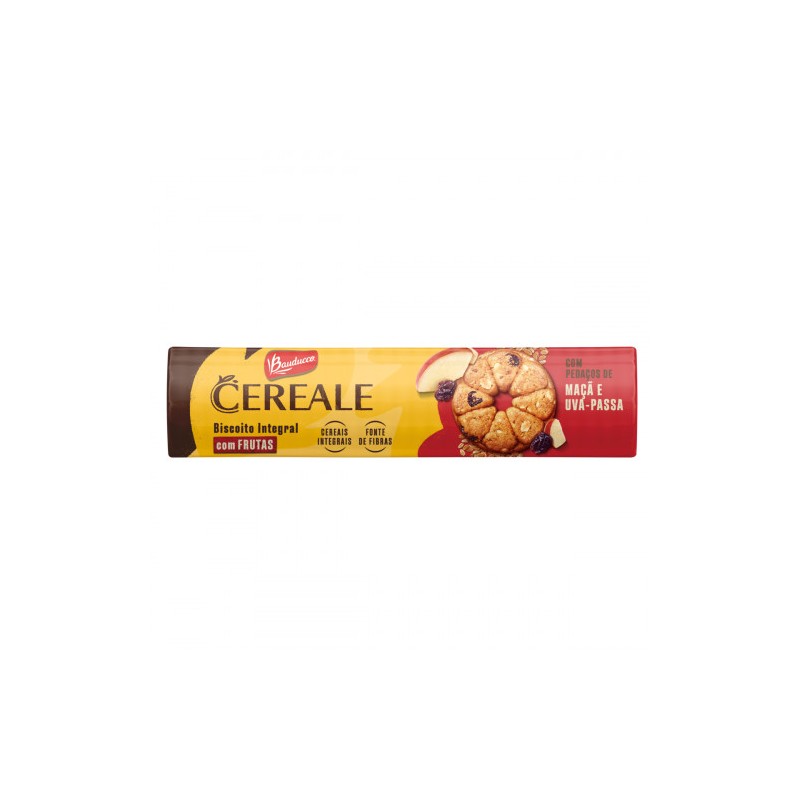 Biscoito Integral com Maçã e Uva Passa Bauducco Cereale 141g