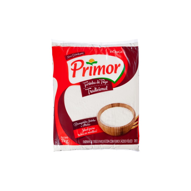 Farinha de Trigo Primor Tradicional 1Kg