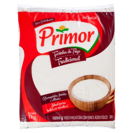 Farinha de Trigo Primor Tradicional 1Kg