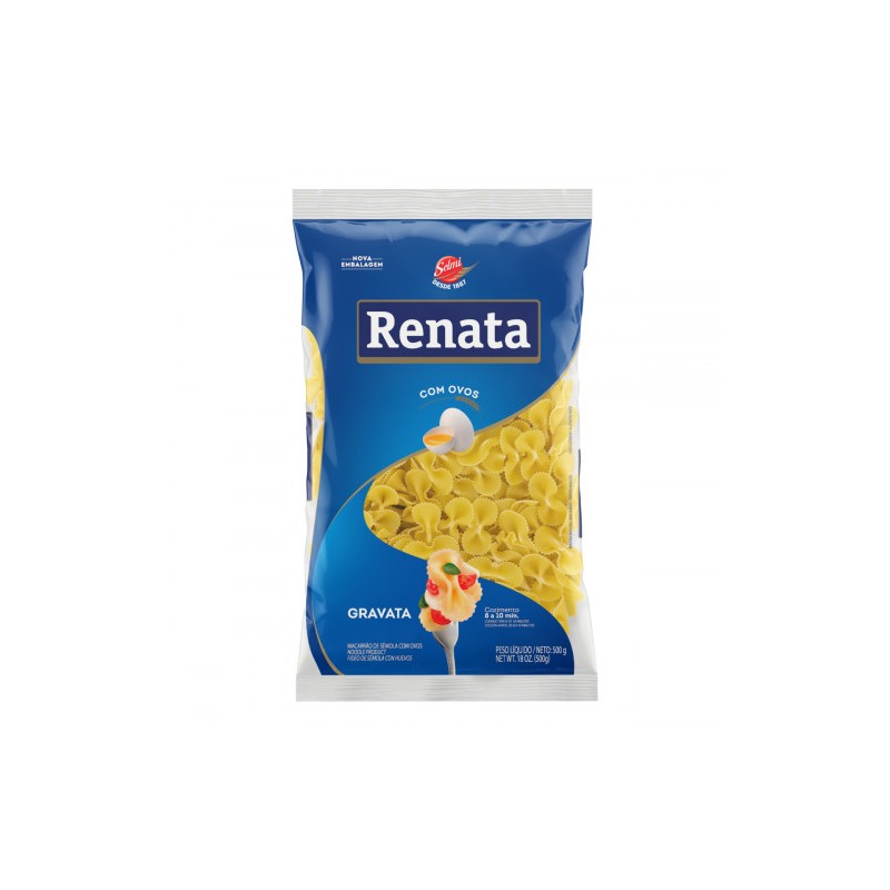 Macarrão de Semola Gravata Renata com Ovos 500g