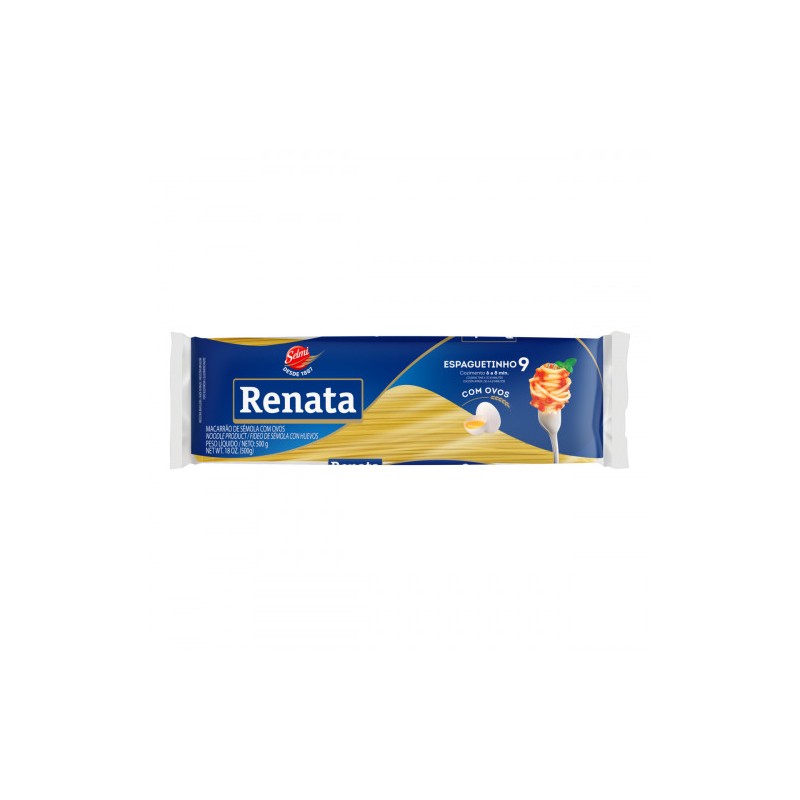 Macarrão Espaguete Renata com Ovos Nº 9 500g