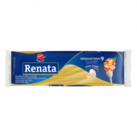 Macarrão Espaguete Renata com Ovos Nº 9 500g