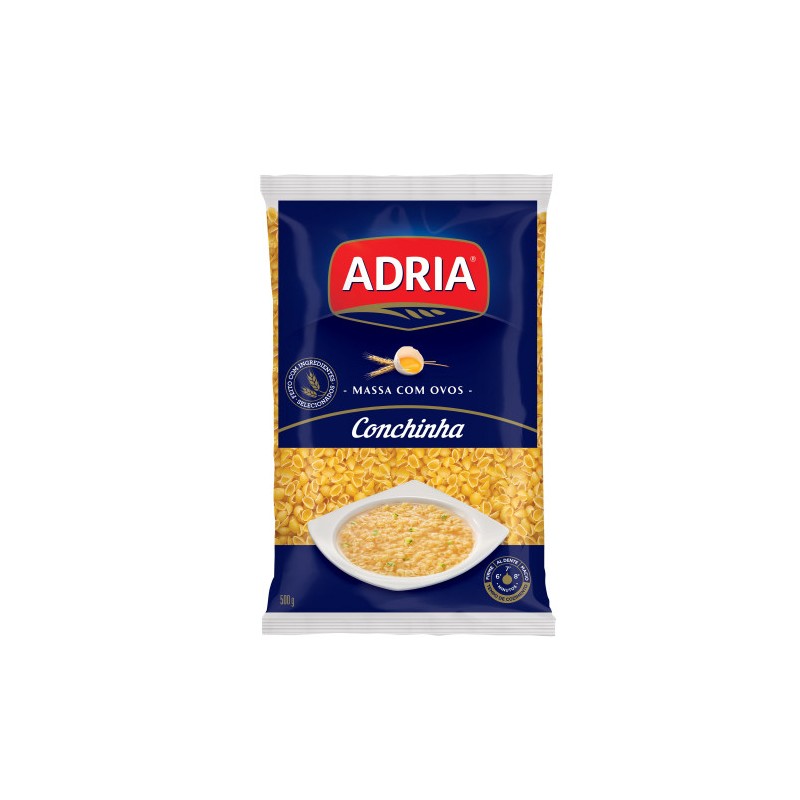 Macarrão Adria Com Ovos Conchinha 500g