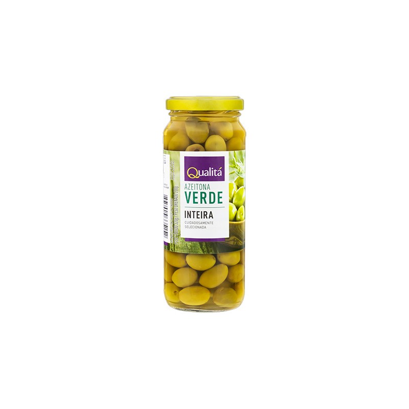 Azeitona Verde Com Caroço Qualitá - 200g