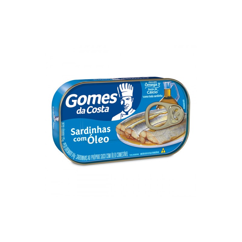 Sardinha com Óleo Gomes da Costa Lata 125g