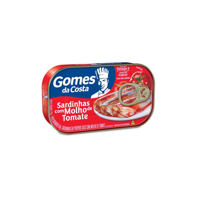 Sardinha com Molho de Tomate Gomes da Costa Lata 125g