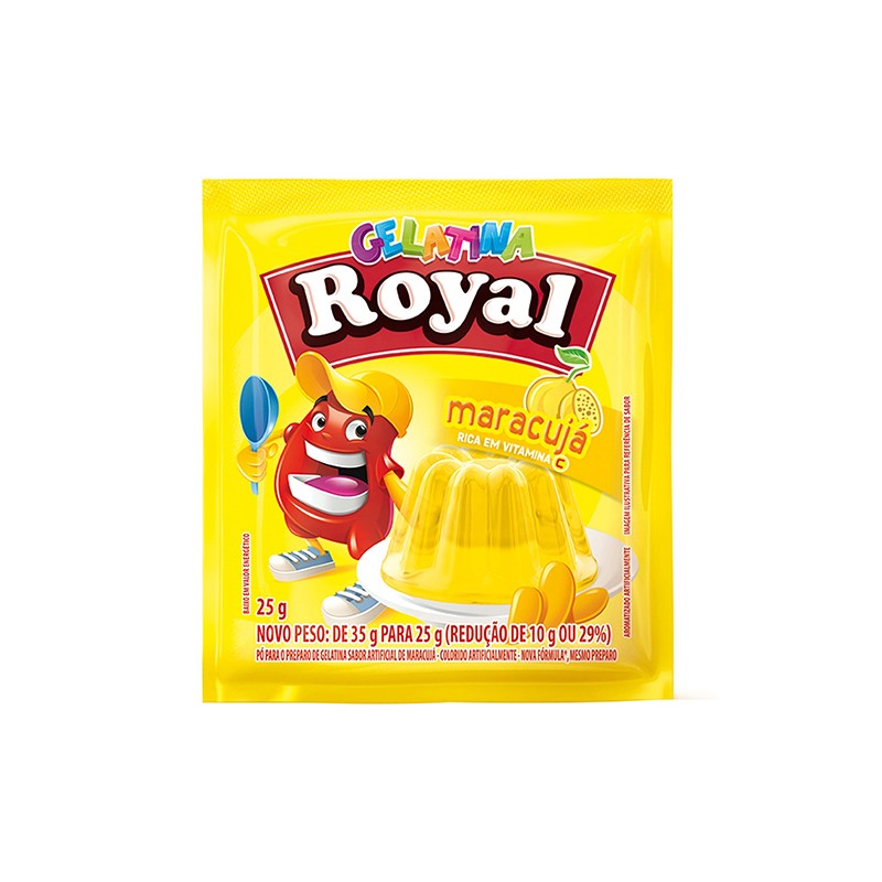 Gelatina Maracujá Royal - 25g