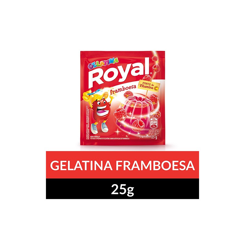 Gelatina em pó Royal Framboesa 25g