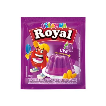 Pó para Gelatina Royal Uva - 25g