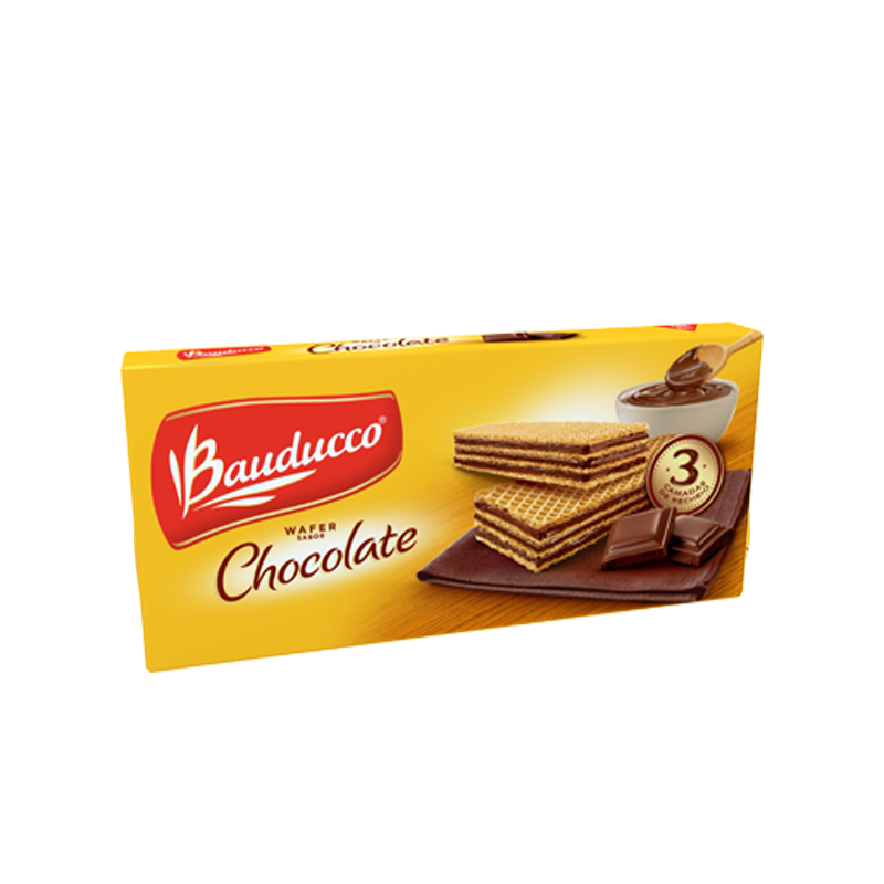 Wafer Sabor Chocolate Bauducco - 140g