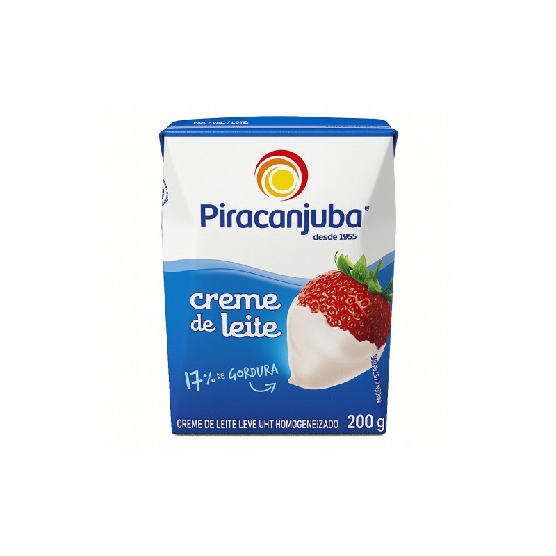 Creme de Leite UHT Homogeneizado Piracanjuba Caixa 200g