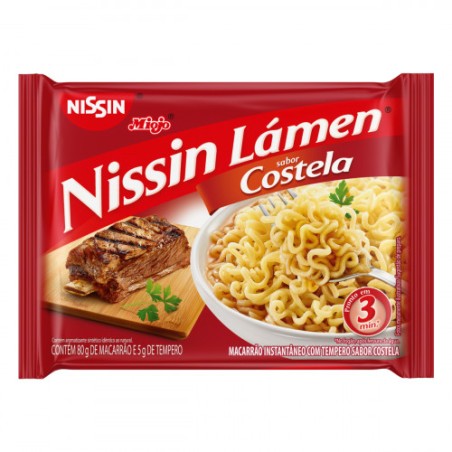 Macarrão Instantâneo de Costela Nissin Lámen Pacote 85g