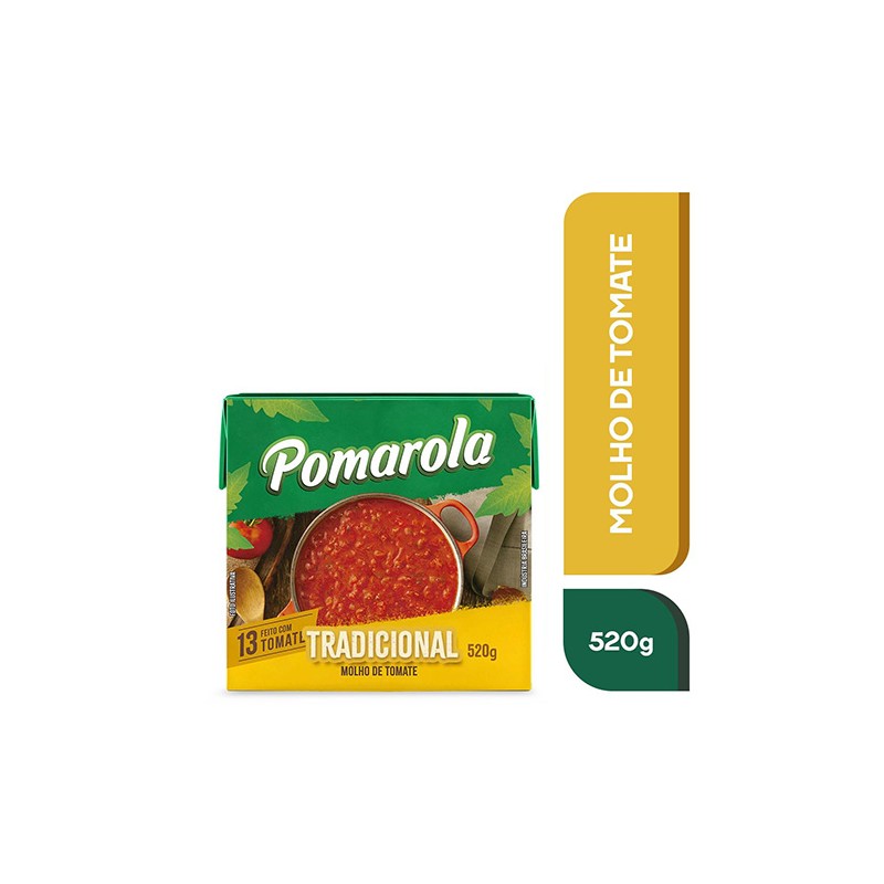 Molho de Tomate Tradicional Pomarola 520g