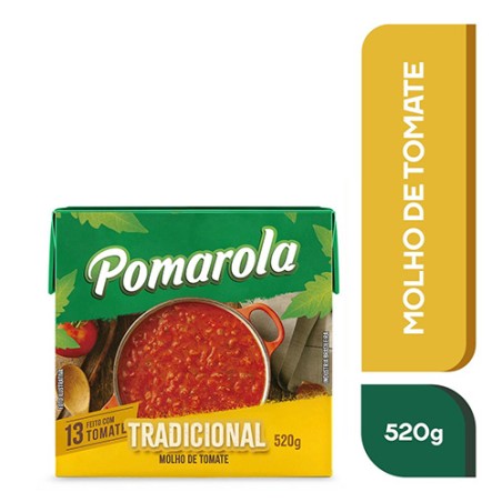 Molho de Tomate Tradicional Pomarola 520g