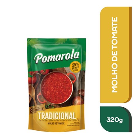 Molho de Tomate Tradicional Pomarola Sachê 320g