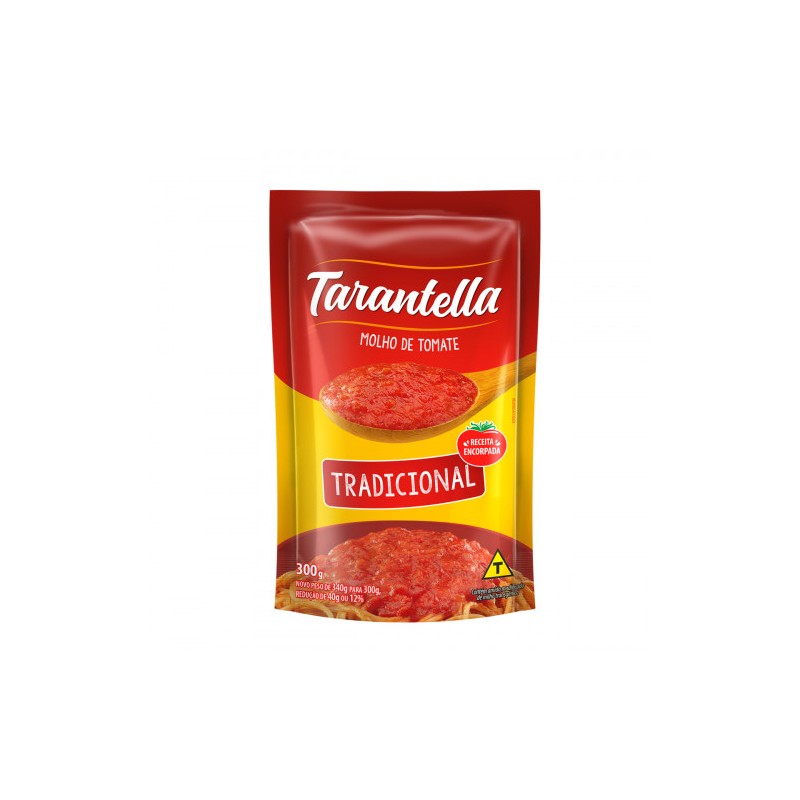 Molho de Tomate Tradicional Tarantella Sachê 300g