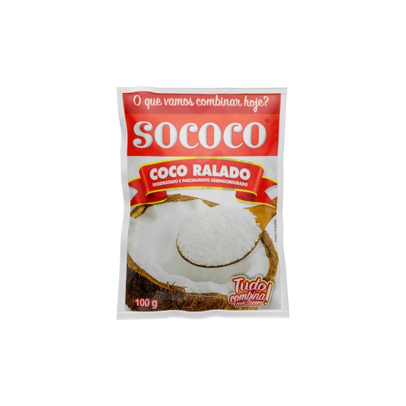 Coco Ralado Desidratado Sococo 100g