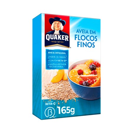 Aveia em Flocos Finos Integral Quaker 165g