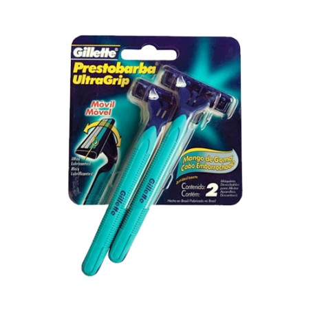 Aparelho de Barbear PrestoBarba Gillette Com 2 Unidades