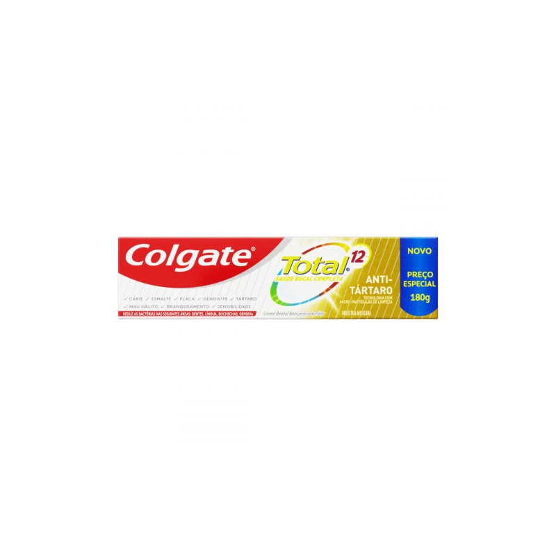 Creme Dental Antitártaro Colgate Total 12 Caixa 180g