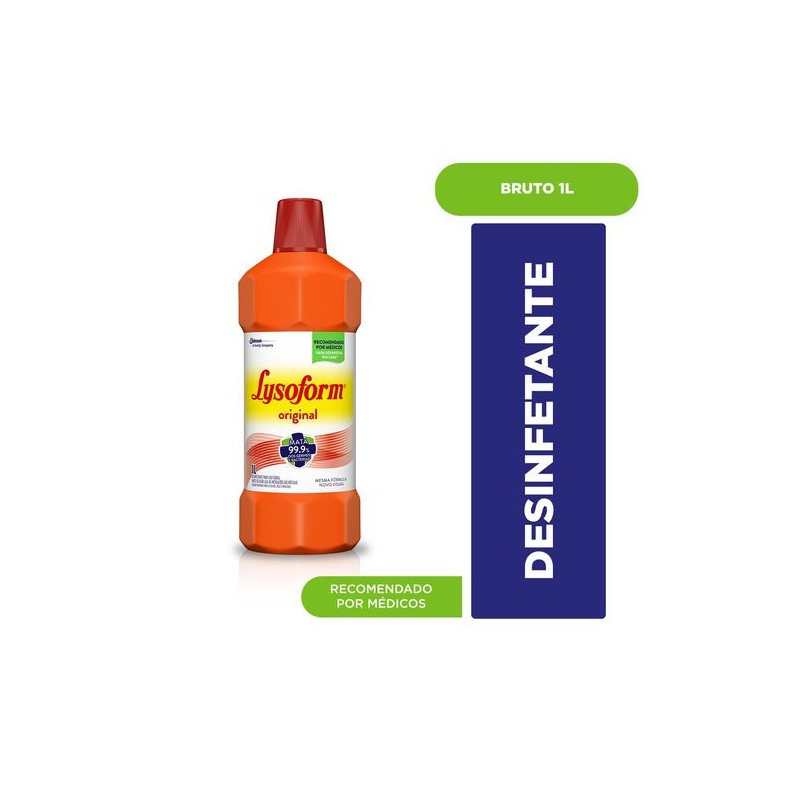 Desinfetante Lysoform Bruto Suave Odor 1L