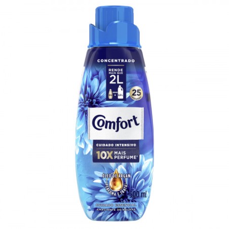 Amaciante de Roupa Concentrado Intensivo Cuidado Essencial Comfort Intense Frasco 500ml