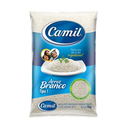 Arroz Branco Tipo 1 Camil 5kg