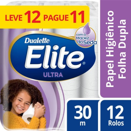 Papel Higiênico Folha Dupla 30 Metros Elite Leve 12 Pague 11